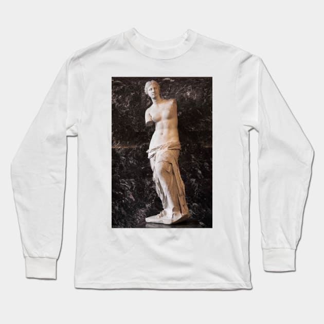 Treasures Of The Louvres - Venus de Milo © Long Sleeve T-Shirt by PrinceJohn